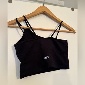 Alo one-shoulder sports bra/top.